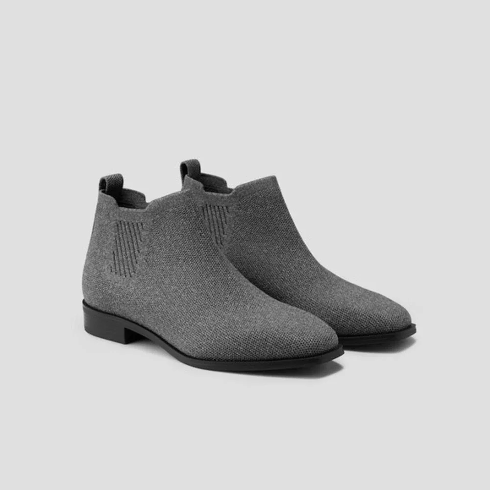 VIVAIA Water-Repellent Square-Toe Ankle Boots‎ Gray Everyday EU/41.5W US/10W